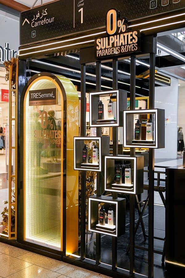 Diseño de vitrina que llama la atención